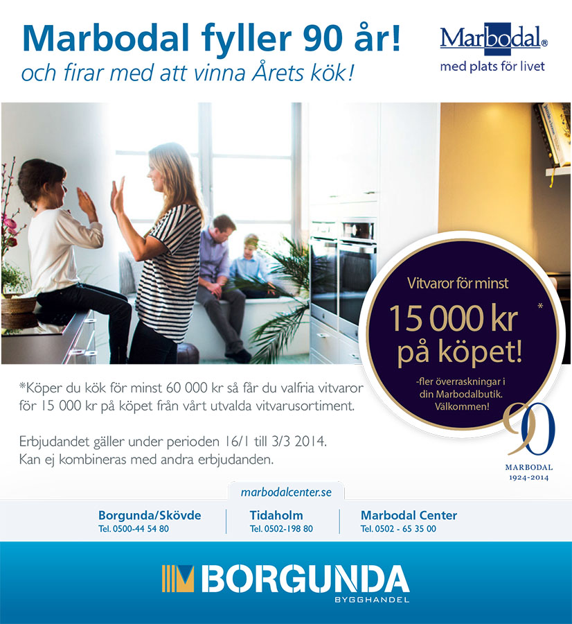 Marbodal Kampanj 2014 Borgunda Bygghandel Ab