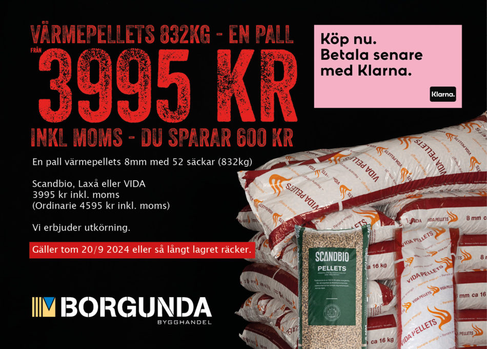 Värmepellets från Vida och Scandbio